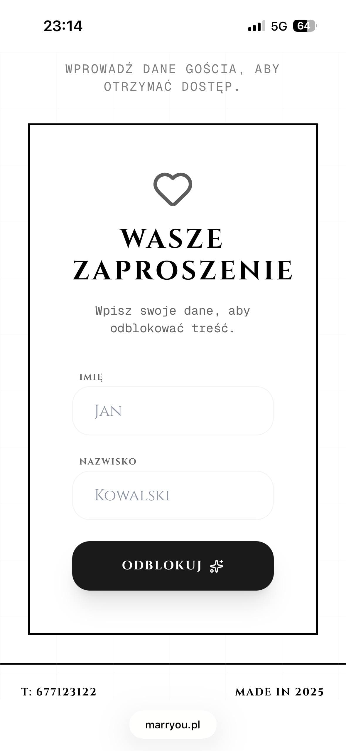 Odbiór RSVP